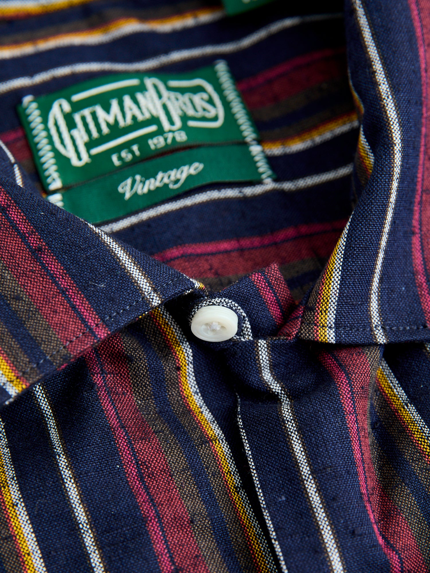 Cabana Stripe Camp Shirt in Indigo – Blue Owl Workshop