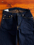 D1879S "Natural Indigo x Kakishibu" 15oz Aishibuzome Dyed Selvedge Jeans - Regular Straight Fit