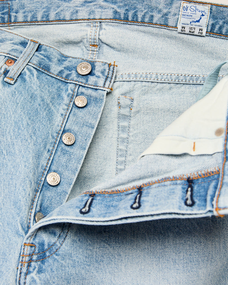 105 "90s Sky Blue" 13.5oz Washed Denim - Standard Fit