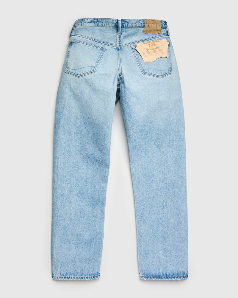 105 "90s Sky Blue" 13.5oz Washed Denim - Standard Fit
