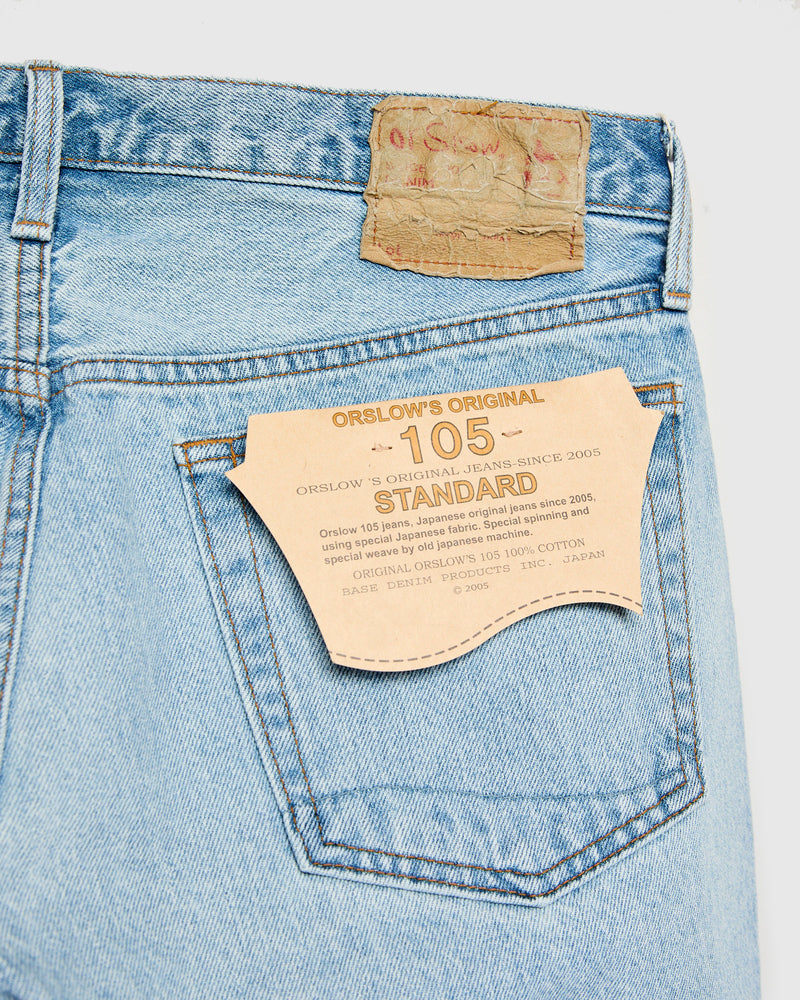 105 "90s Sky Blue" 13.5oz Washed Denim - Standard Fit