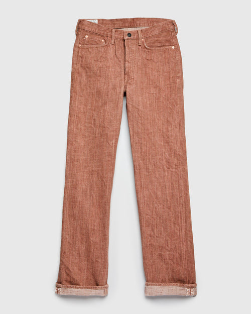 SP-110S "Kaki-Kyoku" 45th Anniversary 16oz Kakishibu Selvedge Denim - Regular Straight Fit