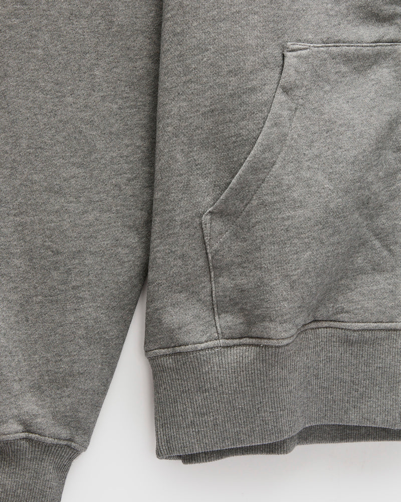 HDJKT02 "Good Basics" Organic Cotton Zip Hoodie in Grey Melange