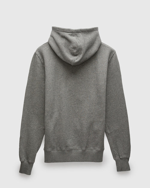 HDJKT02 "Good Basics" Organic Cotton Zip Hoodie in Grey Melange