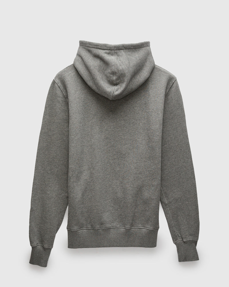 HDJKT02 "Good Basics" Organic Cotton Zip Hoodie in Grey Melange