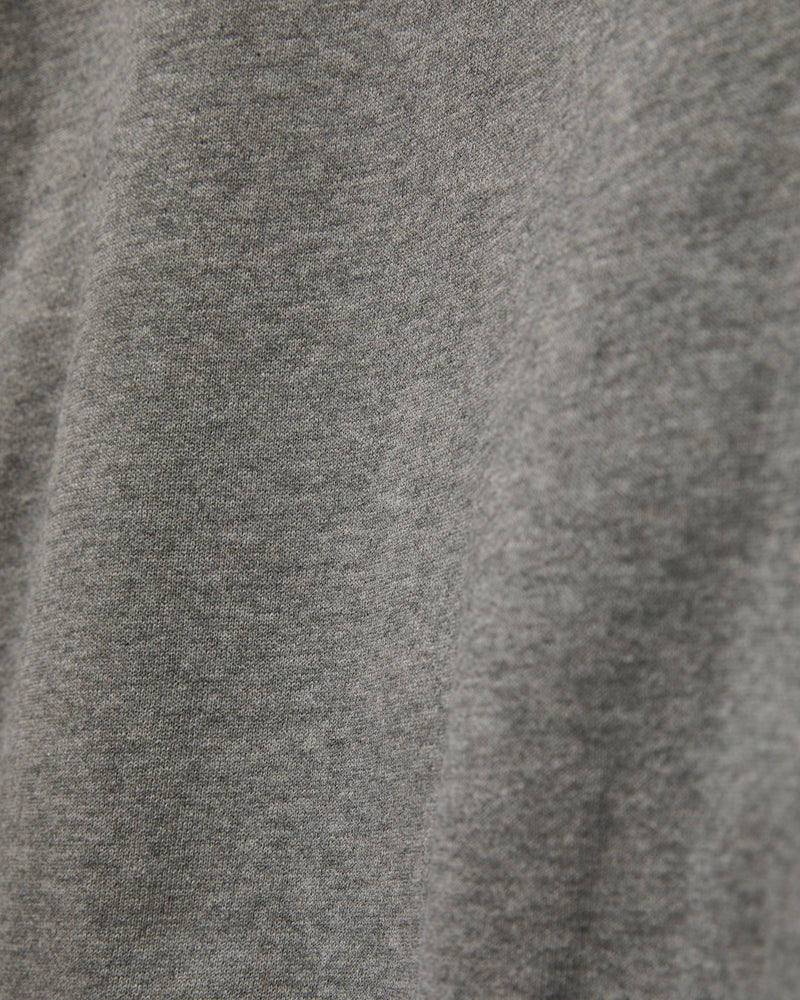 HDJKT02 "Good Basics" Organic Cotton Zip Hoodie in Grey Melange