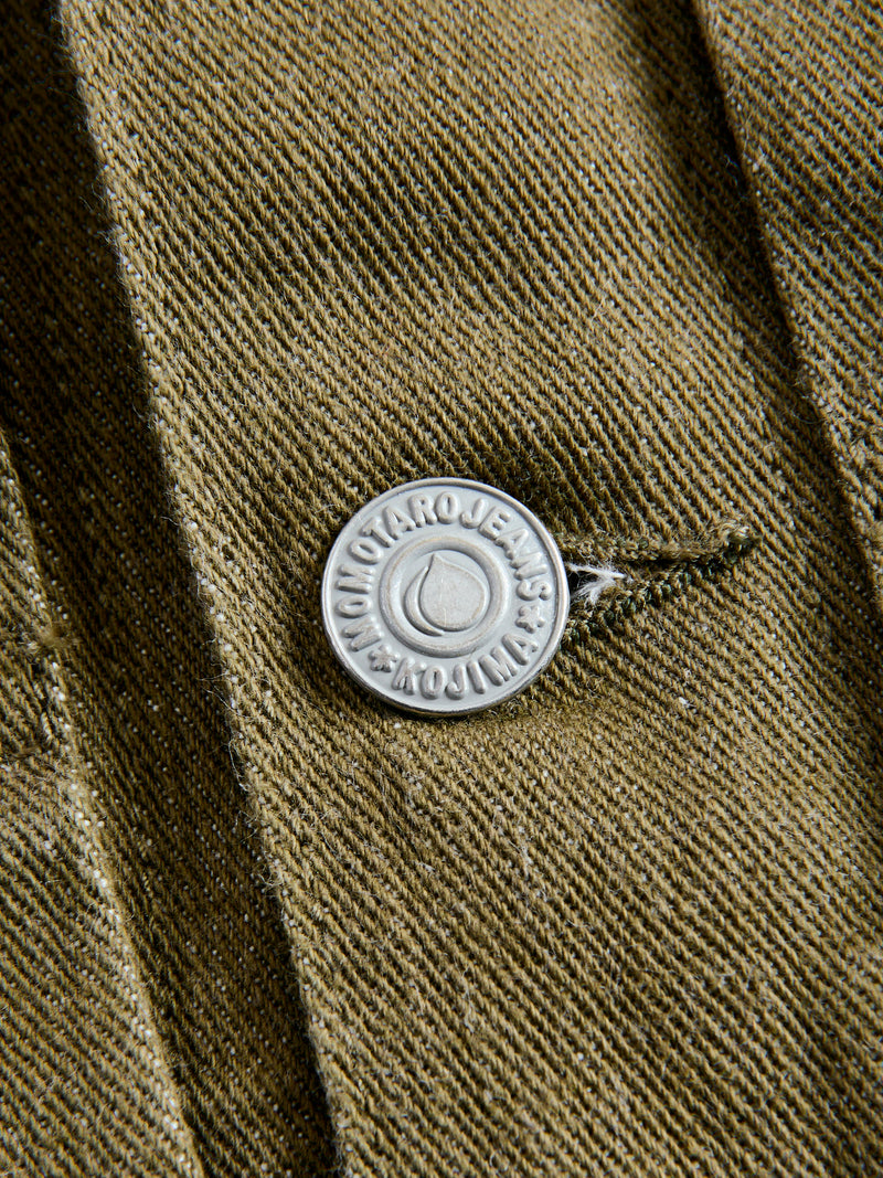 MXGJ1003 "British Army Green" 10.5oz Selvedge Denim Type-2 Jacket