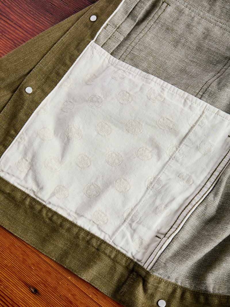 MXGJ1003 "British Army Green" 10.5oz Selvedge Denim Type-2 Jacket
