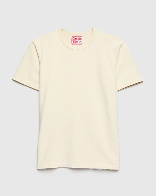 ELS Recycled Cotton Slub T-Shirt in Ecru