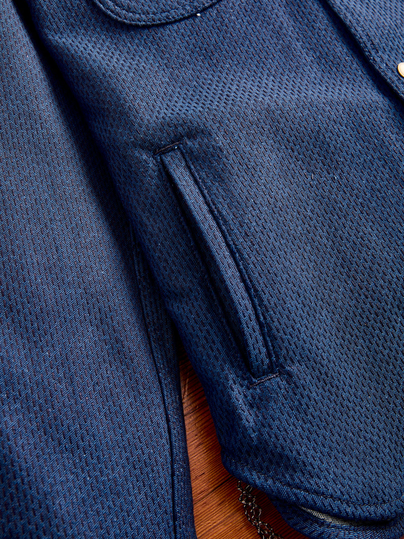 15oz Sashiko Service Shirt in Indigo
