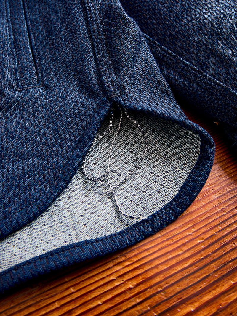 15oz Sashiko Service Shirt in Indigo