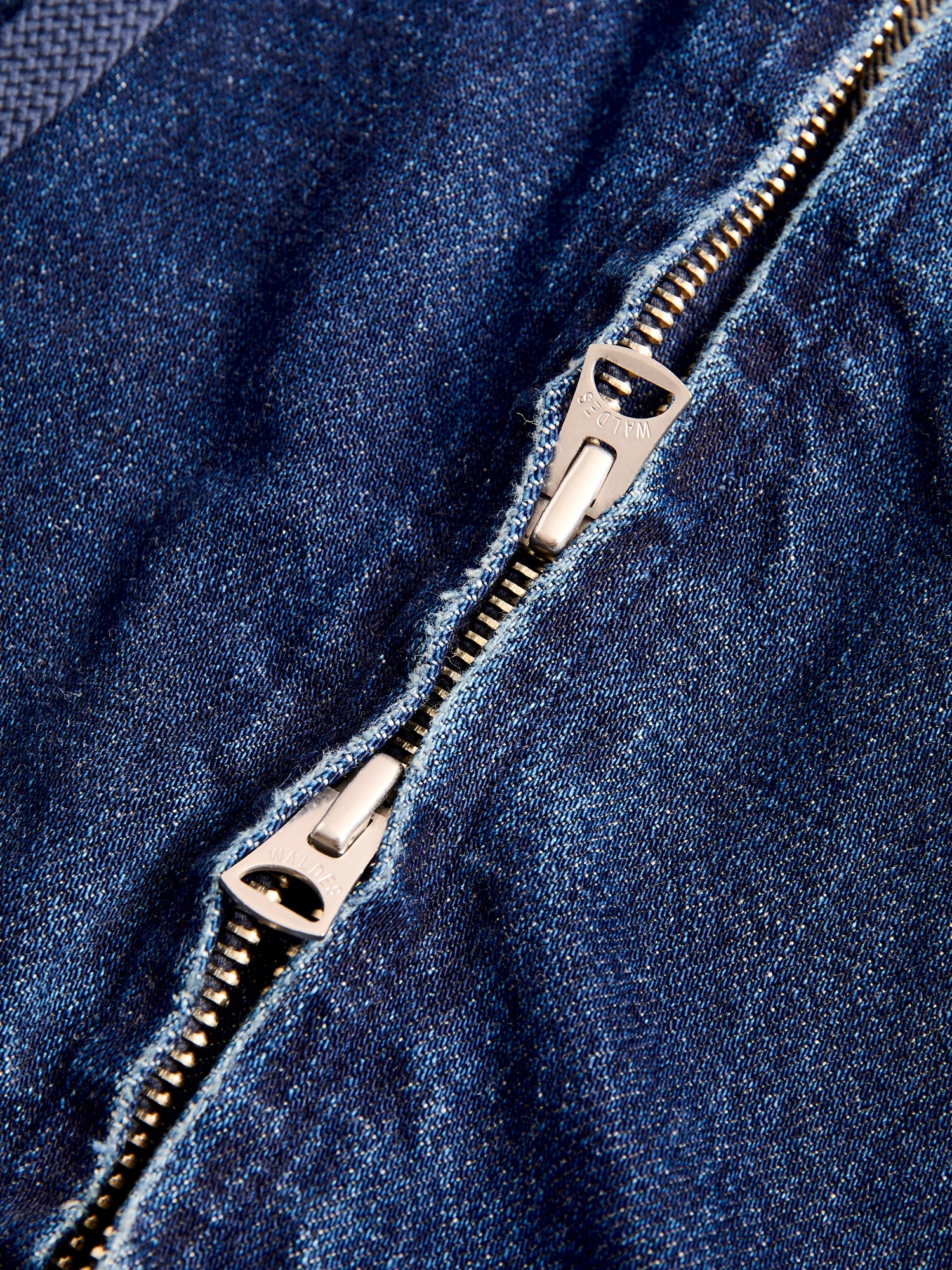 Denim Zip Jacket in Washed Indigo – Blue Owl Workshop