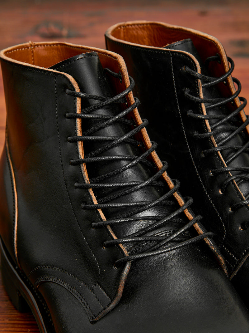 Service Boot Pattern Service Boot 2030 in Nero Teacore Horsebutt – Blue Owl Workshop