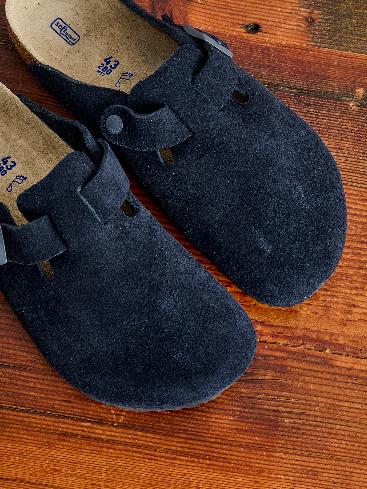 Boston Clog in Suede Midnight – Blue Owl Workshop