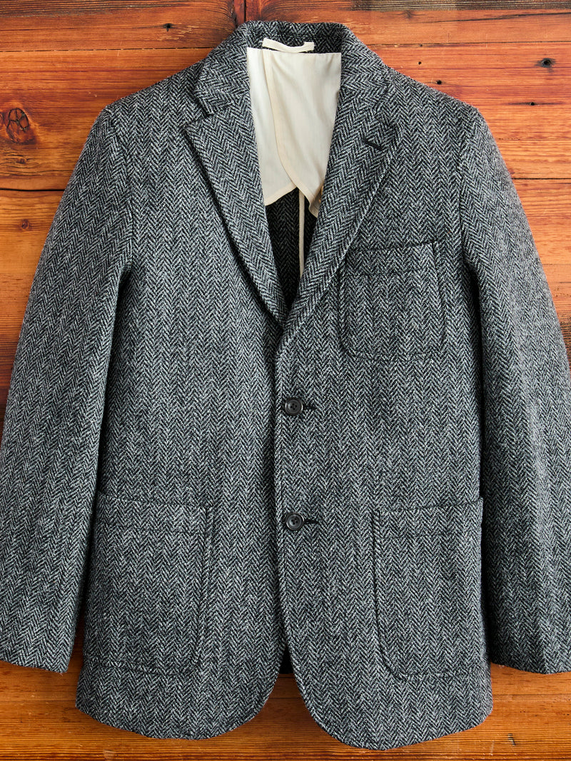 Harris Tweed Blue Grey Tweed Suit 3B Comfort Harris Tweed Jacket