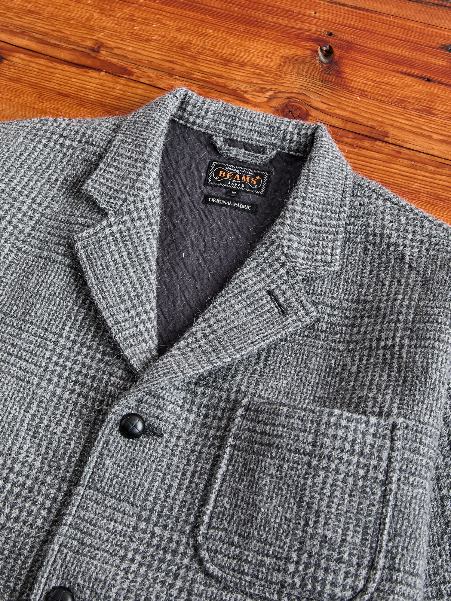 4B Cuffs Alpaca Tweed Jacket in Grey Glen Check – Blue Owl Workshop