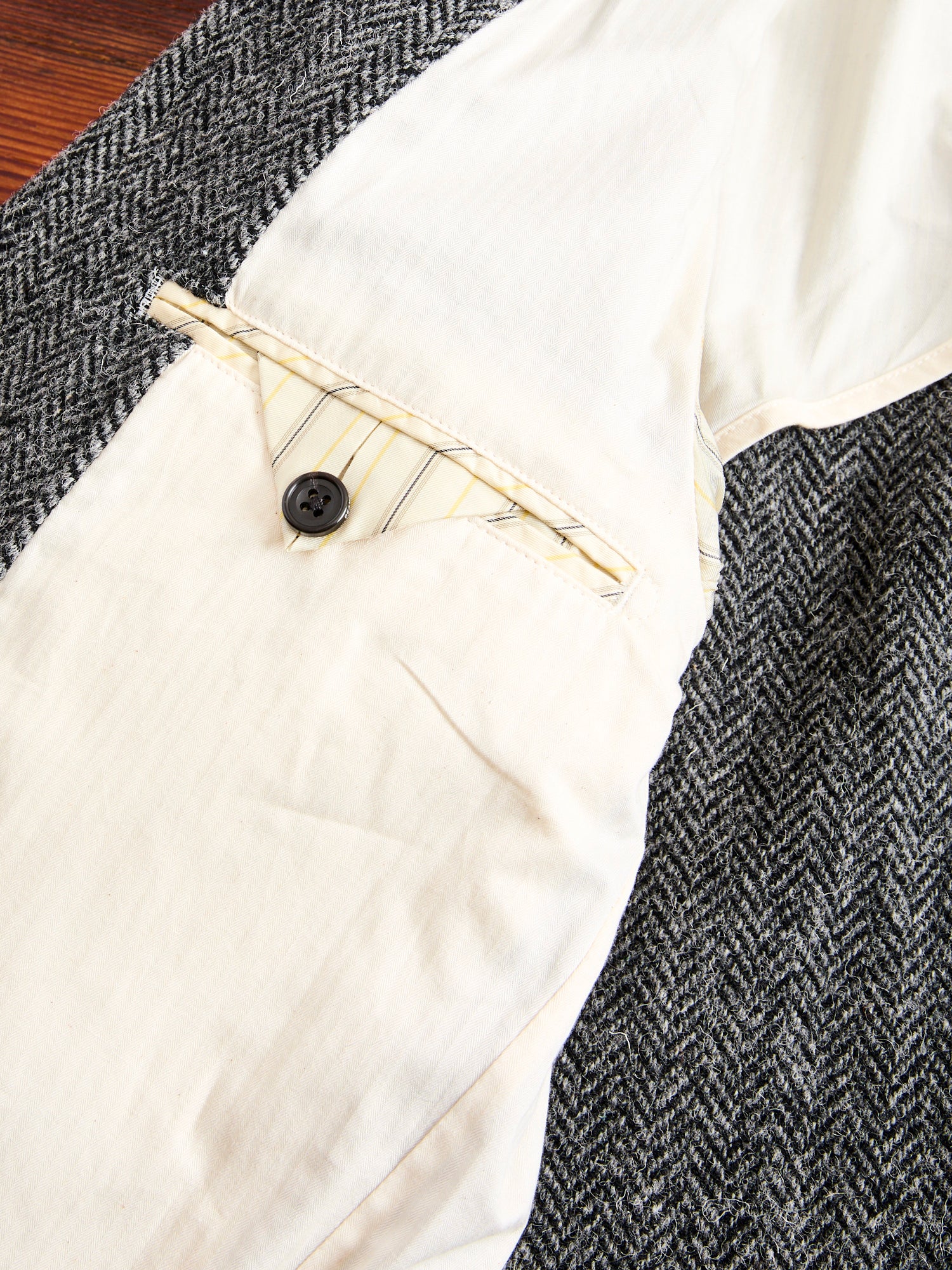 ジャケット・アウター BEAMS PLUS 3B Jacket Harris Tweed GREY L 3B Comfort Harris Tweed Jacket in Grey Herringbone – Blue Owl Workshop