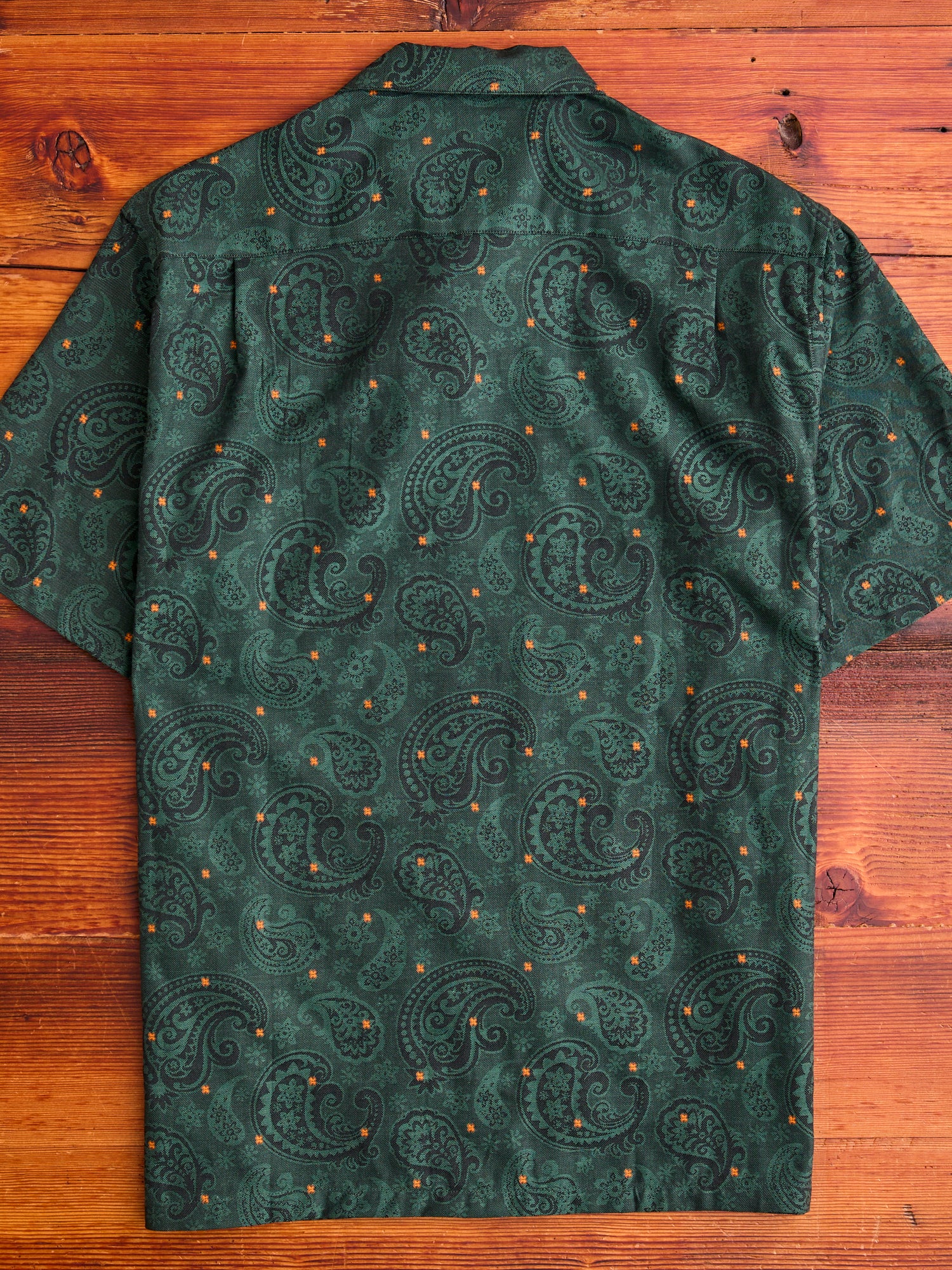 トップス APPLEBUM Paisley Jacquard OversizeShirt Dotted Paisley – Burnt Orange Long Sleeve Jacquard Woven