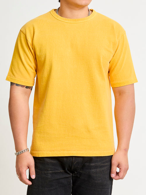Stand Wheeler Pigment-Dyed T-Shirt in Gold