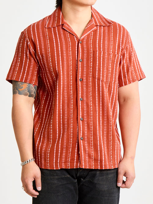 The Wrench Short Sleeve Shirt in Orange Ace