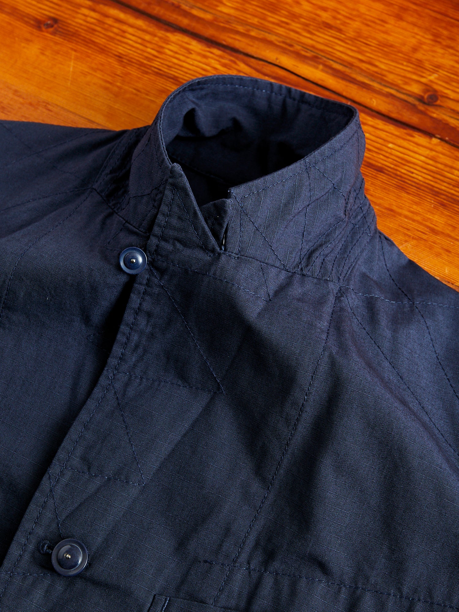 Bedford Jacket in Dark Navy Cotton Ripstop – Blue Owl Workshop