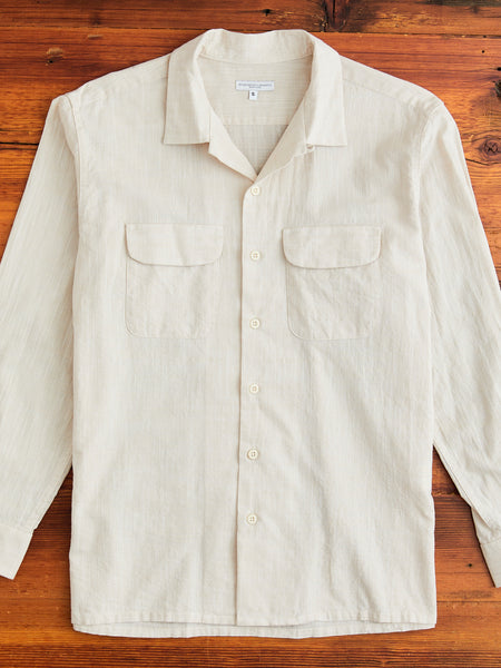 Classic Shirt in Beige Cotton Slub – Blue Owl Workshop