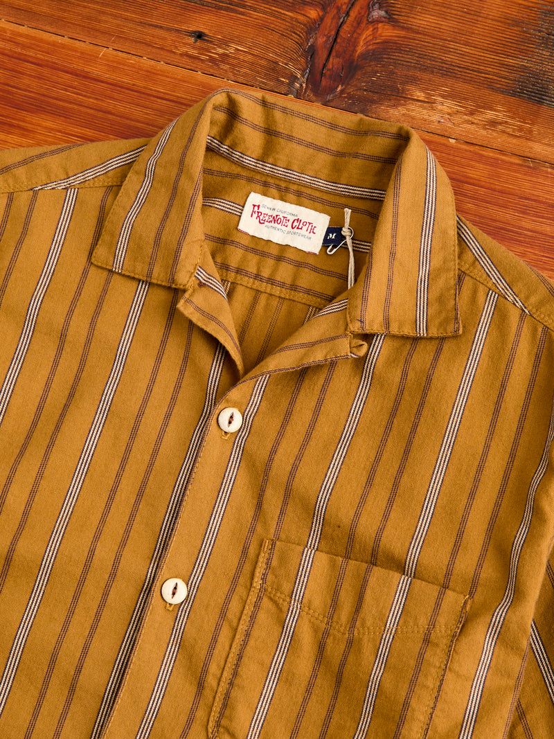 Hawaiian Button-Up Shirt in Lantern Stripe