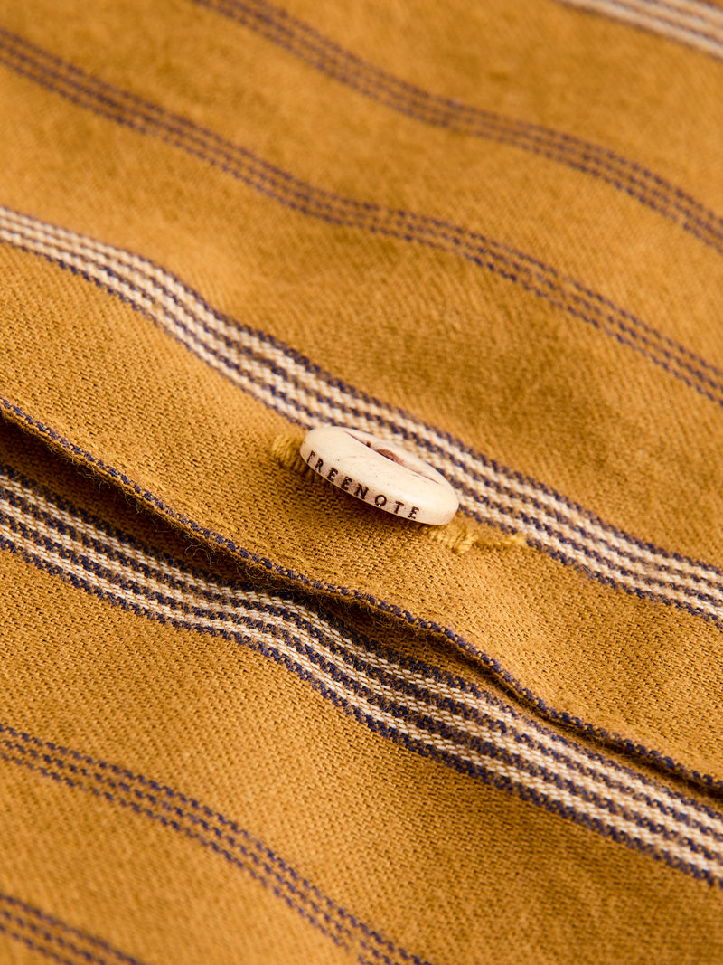 Hawaiian Button-Up Shirt in Lantern Stripe