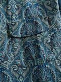 Classic Shirt in Navy Cotton Paisley Print