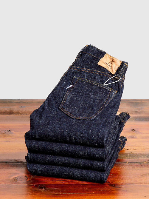 WSB-005 "Double Slub" 16oz Rinsed Selvedge Denim - Slim Straight Fit