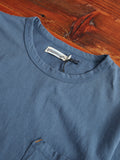 9oz Pocket T-Shirt in Faded Blue