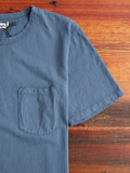 9oz Pocket T-Shirt in Faded Blue