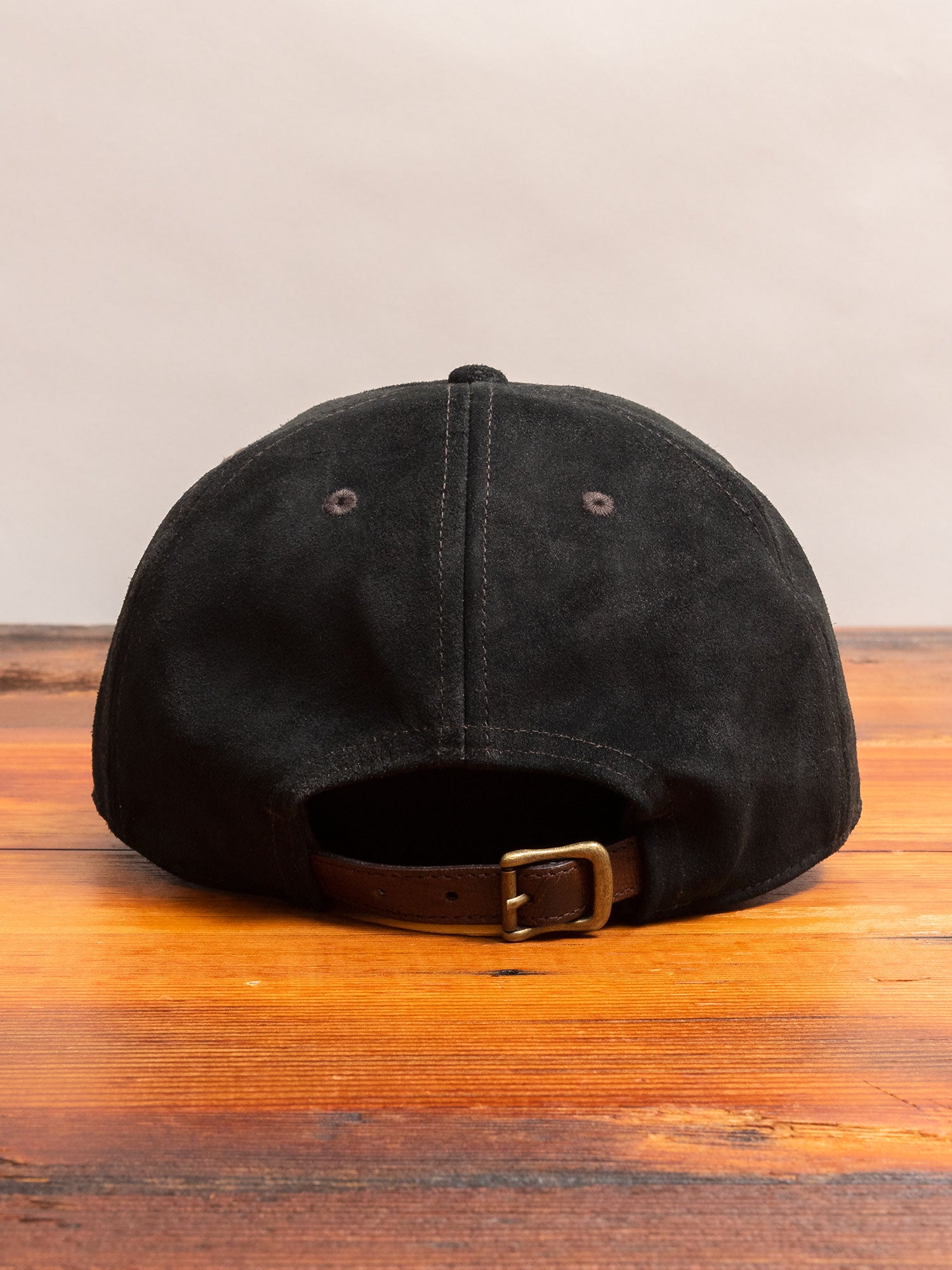 Suede Baseball Cap in Black – Blue Owl Workshop