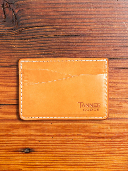 "Journeyman" Leather Card Wallet in Golden