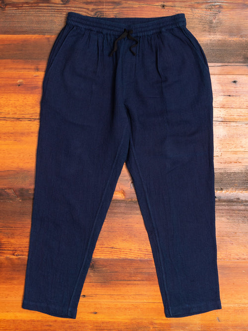 Drawstring Pant in Indigo Sashiko
