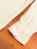 Linen-Wool Work Shirt in Off White