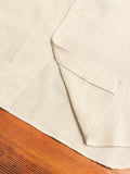 Linen-Wool Work Shirt in Off White