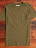9oz Pocket T-Shirt in Olive Drab