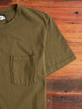 9oz Pocket T-Shirt in Olive Drab