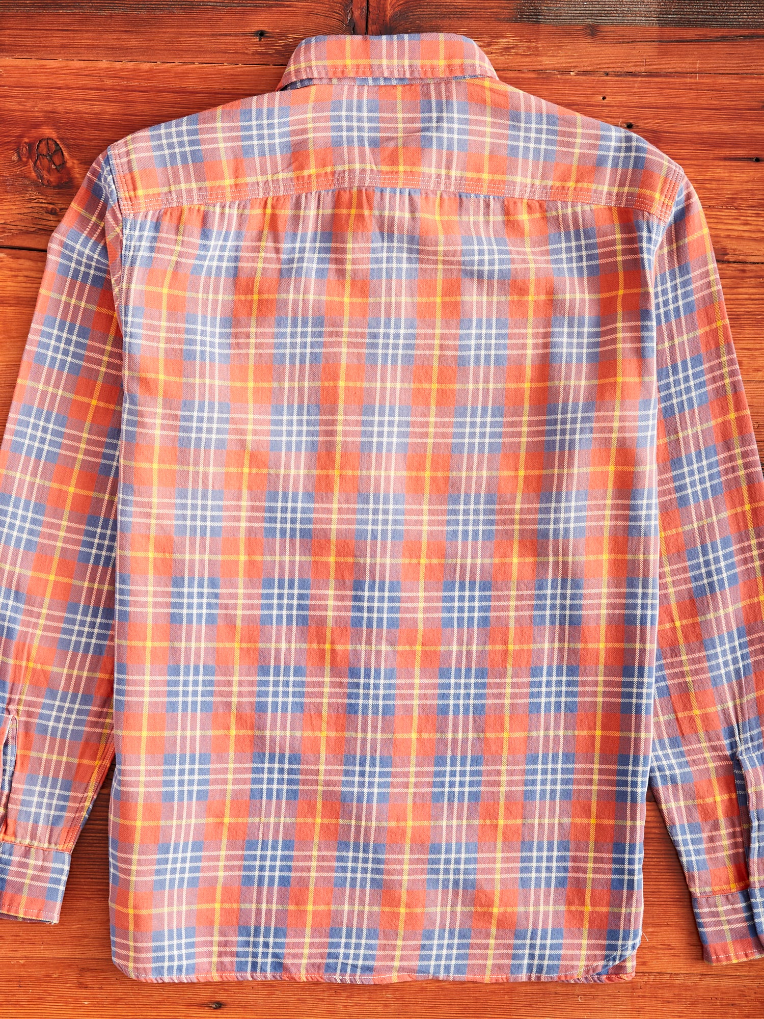 Farrell Work Shirt in Red/Blue – Blue Owl Workshop