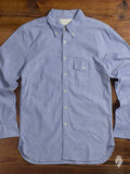 Oxford Cloth Button Down Shirt in Blue