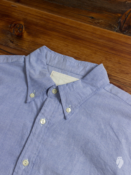 Oxford Cloth Button Down Shirt in Blue