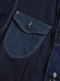 Patchwork Coverall Jacket in Indigo
