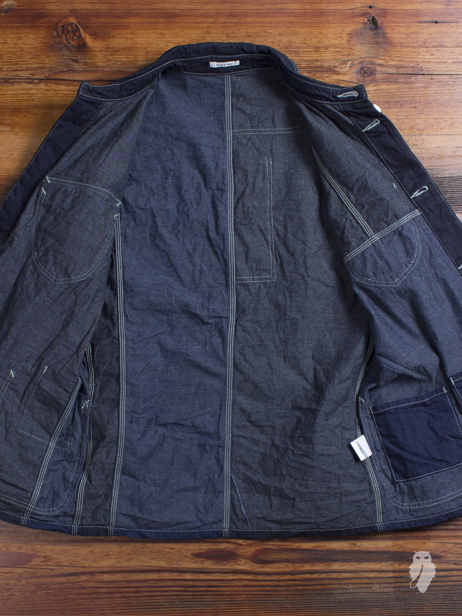 Patchwork Coverall Jacket in Indigo – Blue Owl Workshop