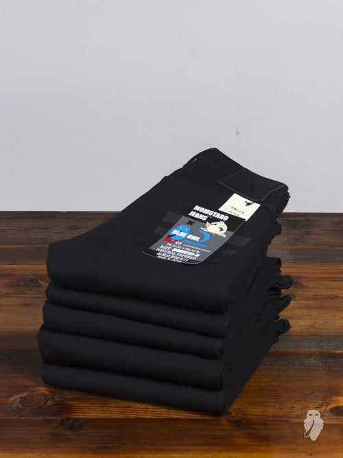 BOM00X "Momotaro x Blue Owl" 15.7oz Black Selvedge Denim - Natural Tapered Fit 2015