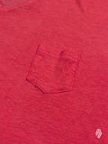 "Organic Linen" T-Shirt in Scarlet