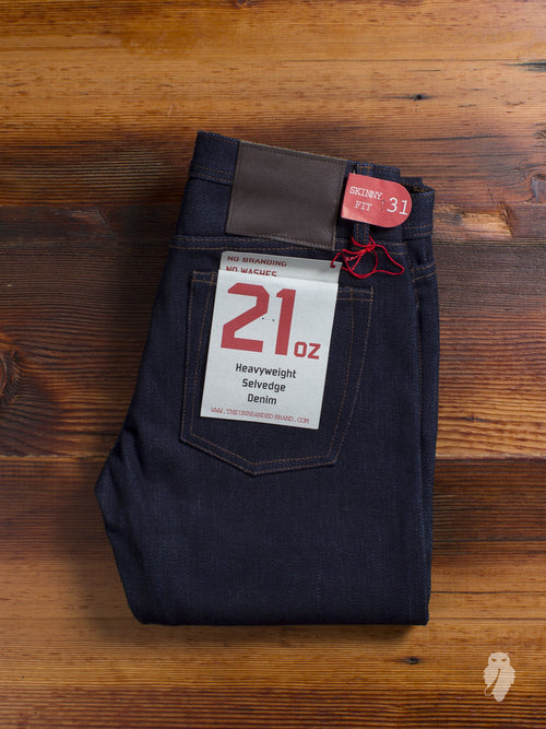 UB121 Heavyweight 21oz Selvedge Denim - Skinny Fit