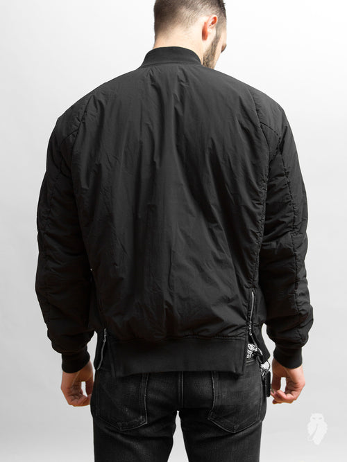 Taffeta MA-1 Jacket in Black