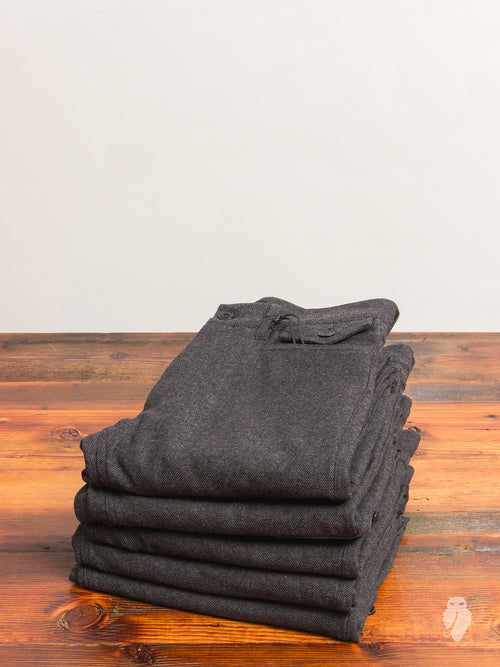 Wool Twill Cargo Pants in Grey