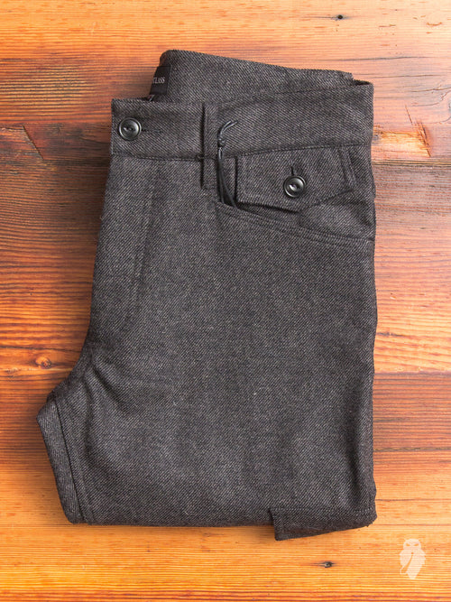 Wool Twill Cargo Pants in Grey